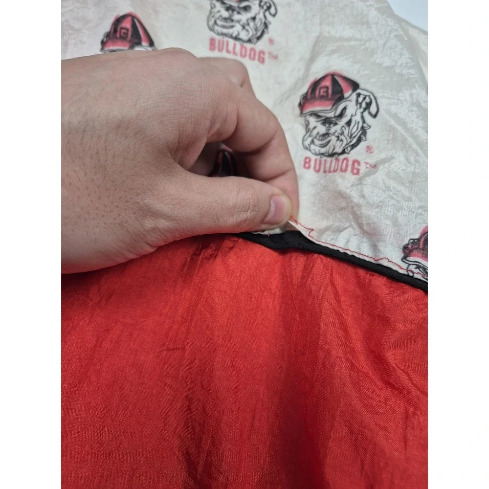 Vintage Georgia Bulldogs Jacket Mens Large Red NCAA Football J Plus 90s